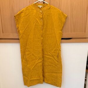 Eileen Fisher organic linen tunic dress